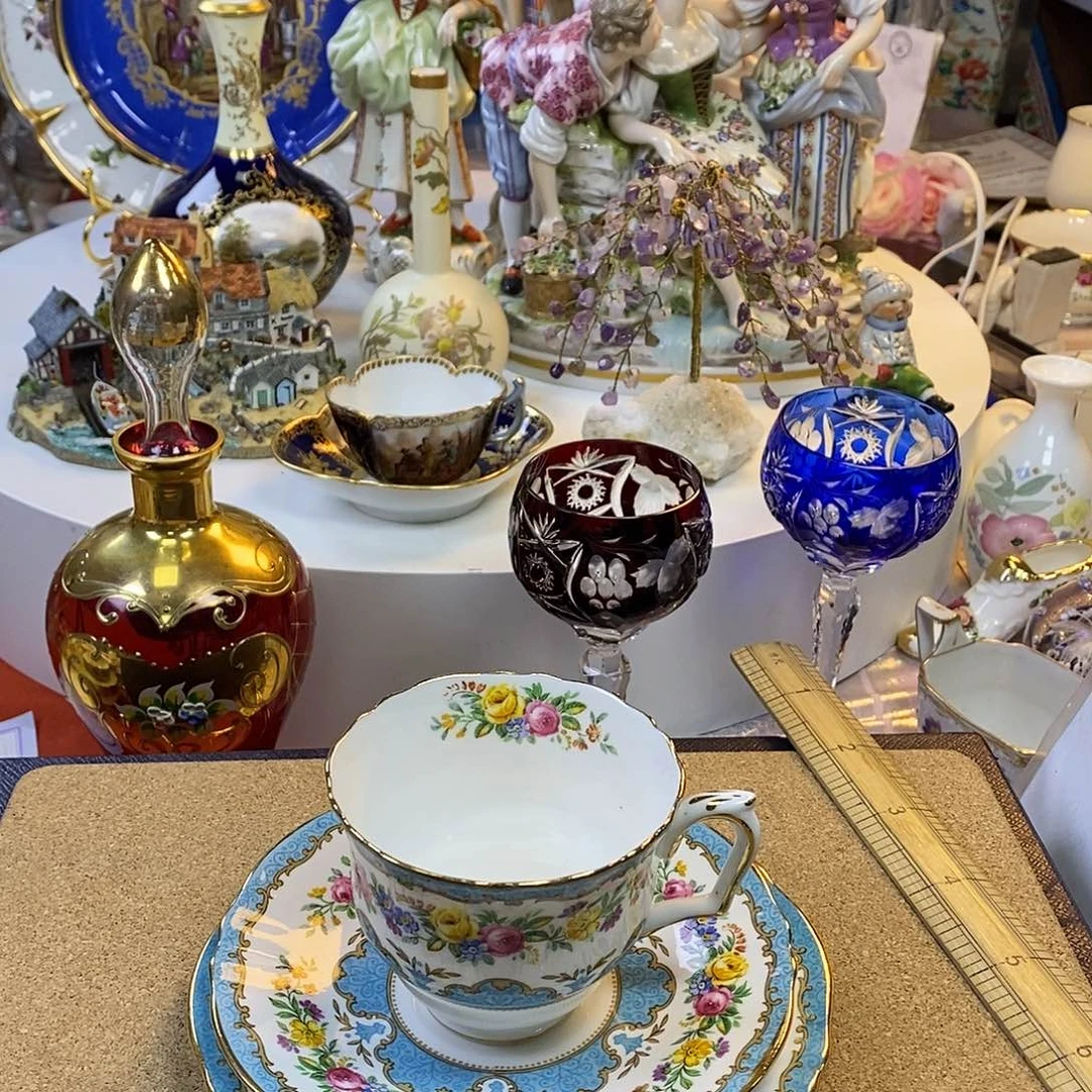 咖啡杯水晶杯摆件