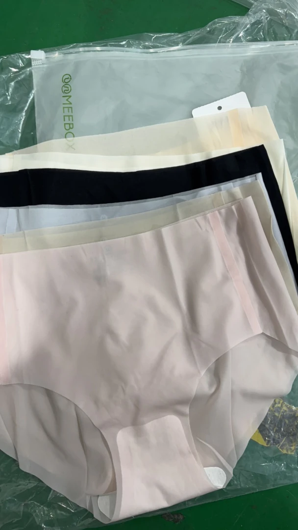 壹半麦盒女士夏日冰丝高腰短裤6条一包