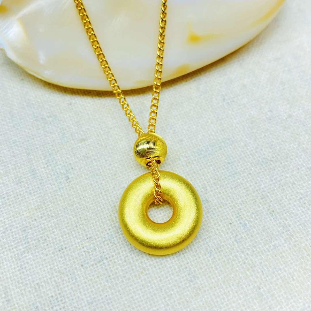 项链 K04111黄色猫眼圆环项链多样性发货47282