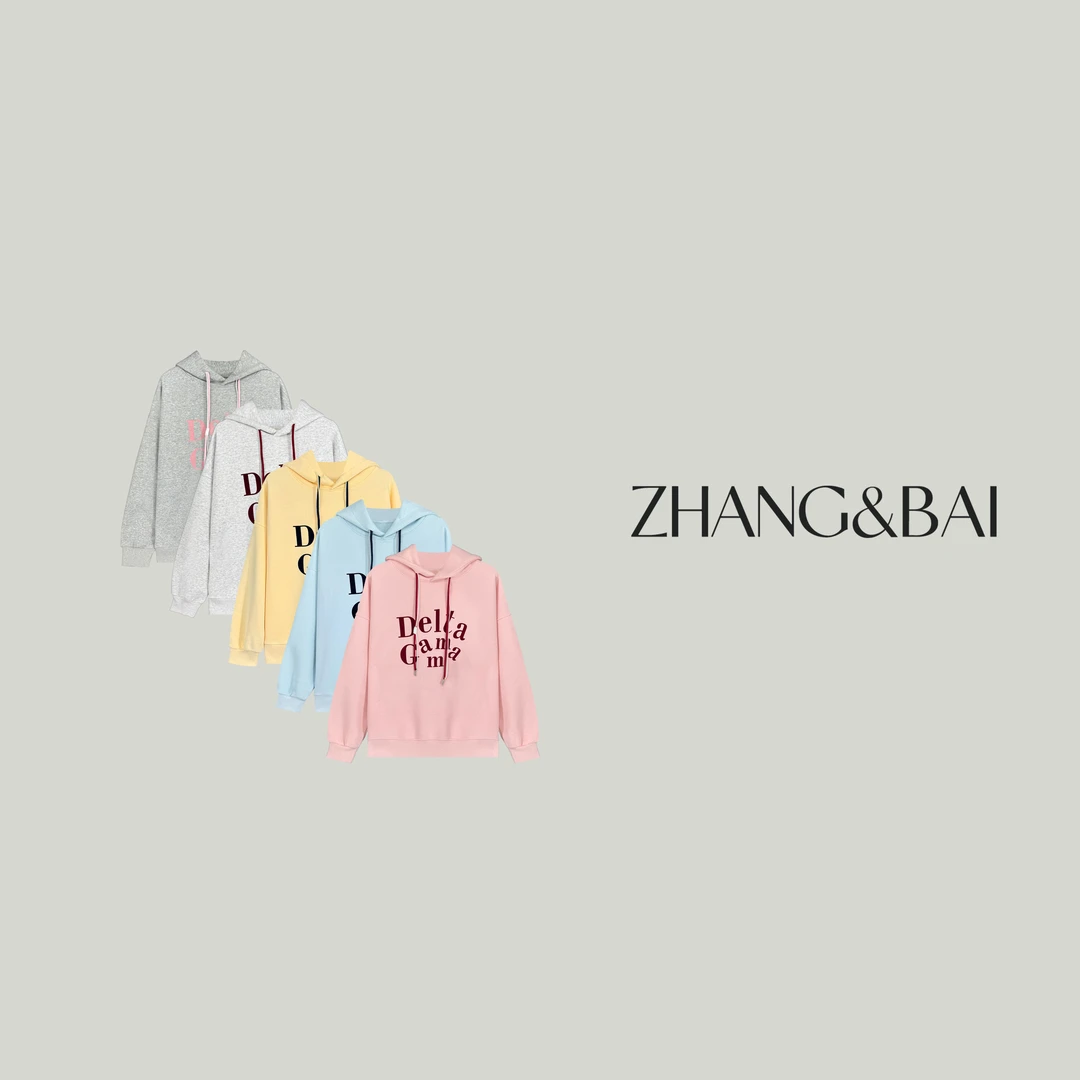 zhang&bai25&SS卫衣篇 |【电话线】设计款双帽绳字连帽卫衣休闲百搭