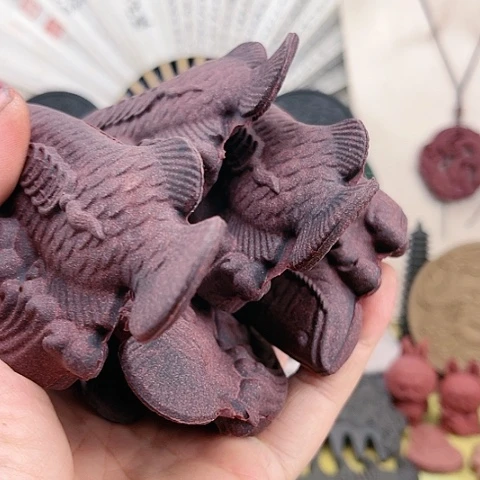 泥塑龙涎玫瑰瑕疵款金龙鱼材料