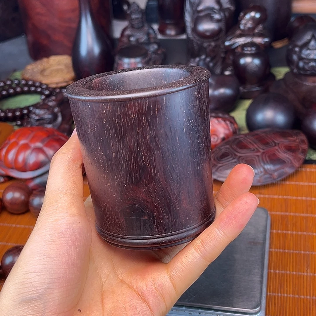 平***人檀香紫檀（小叶紫檀）笔筒