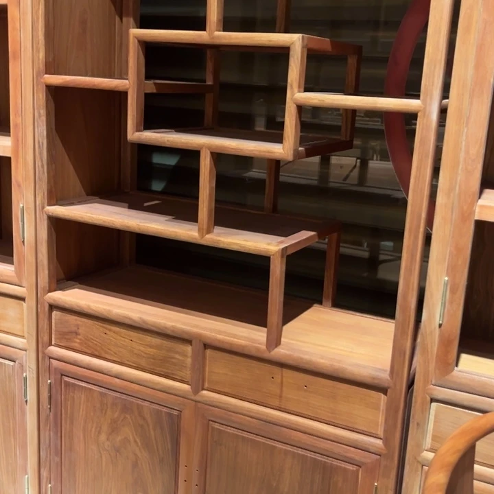 黑***哥储物柜花梨木类缅甸花梨木多宝阁