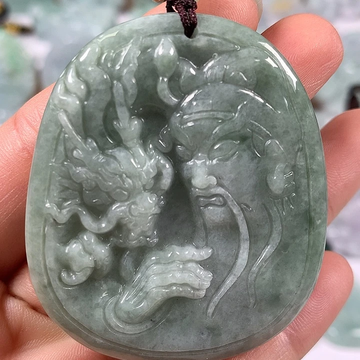 颈饰未镶嵌翡翠玉龙关福利