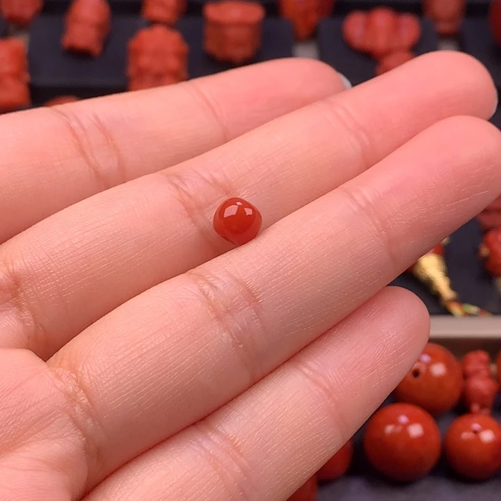 我***力南红玛瑙未镶嵌老型单珠6MM