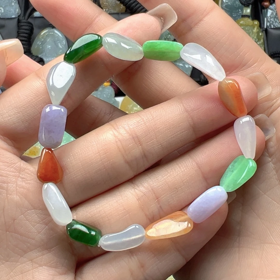 翡翠未镶嵌颈饰手串