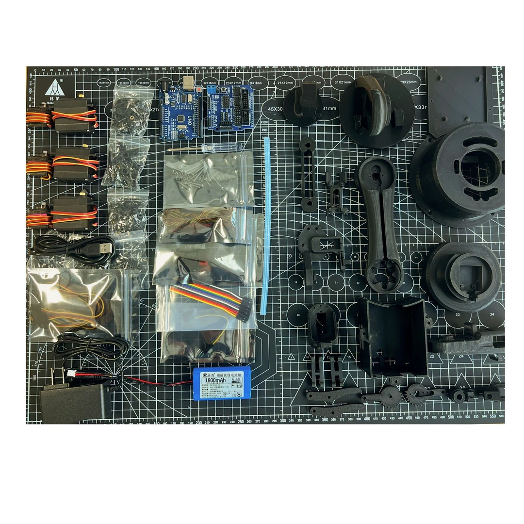 DIY6轴机械臂全套散件 需自组装 送全套开源开发资料