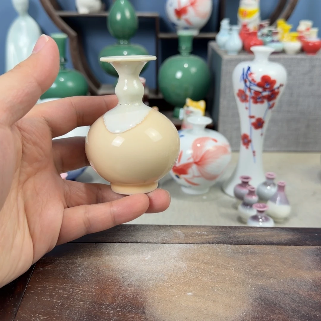 陶瓷手工小花器摆件