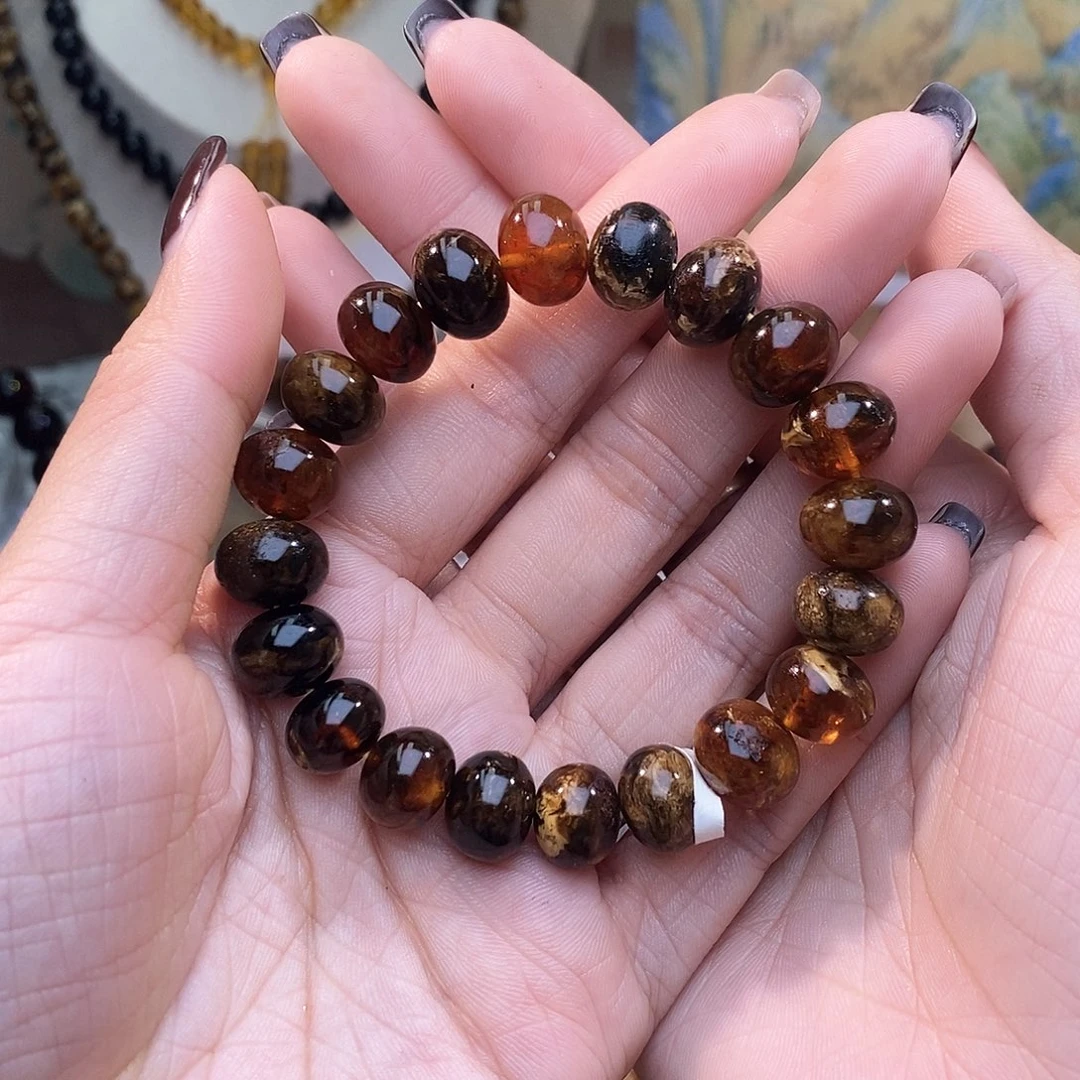 琥珀未镶嵌手链11➕