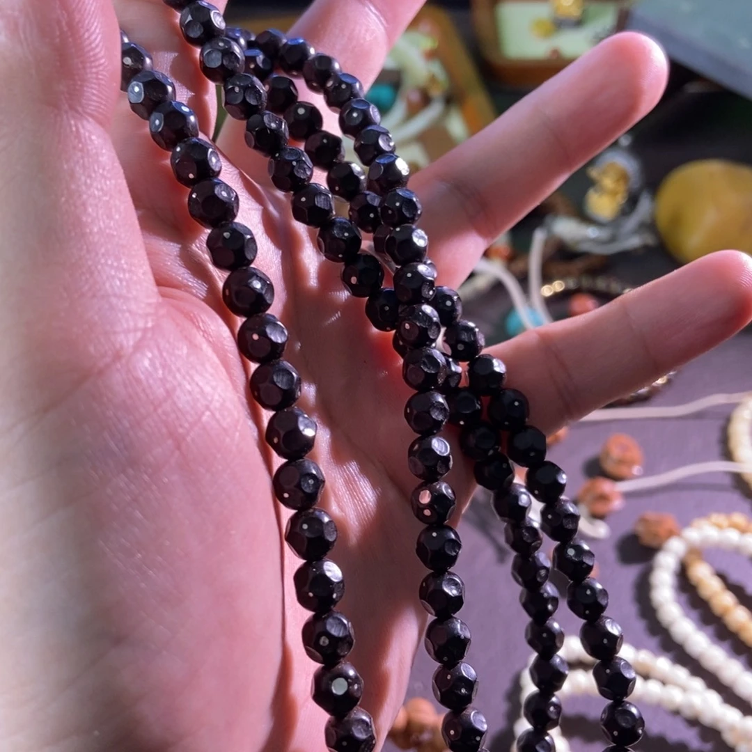 椰蒂吊坠手工满天星椰蒂108圆珠wuxq