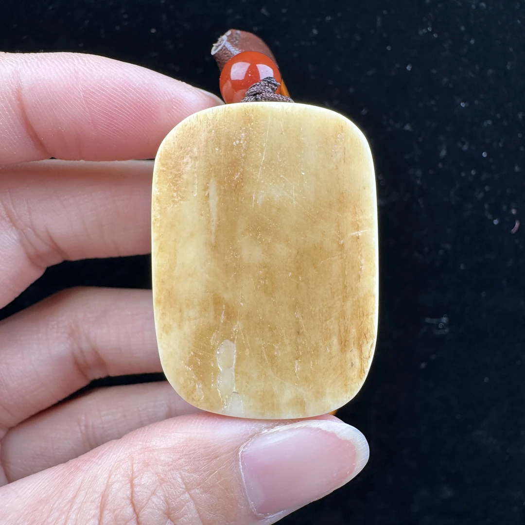 P2916天然猛犸牙 肥皂 无事牌 27*38*17mm支持鉴定 假一罚四