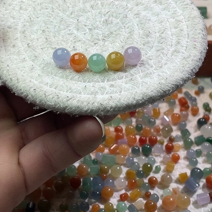 翡翠散珠未镶嵌定制翡翠卡8+