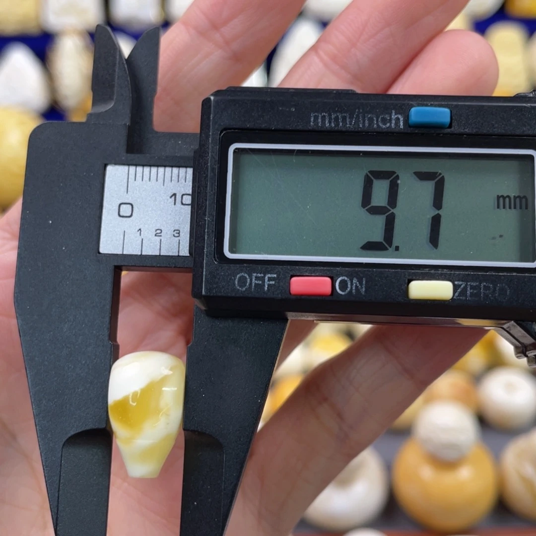 蜜蜡裸石未镶嵌琥珀蜜蜡三通配饰