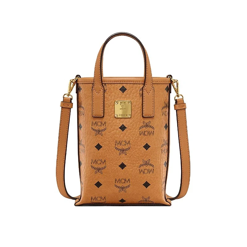 95新 MCM MCM 经典印花斜挎单肩包mini/理理