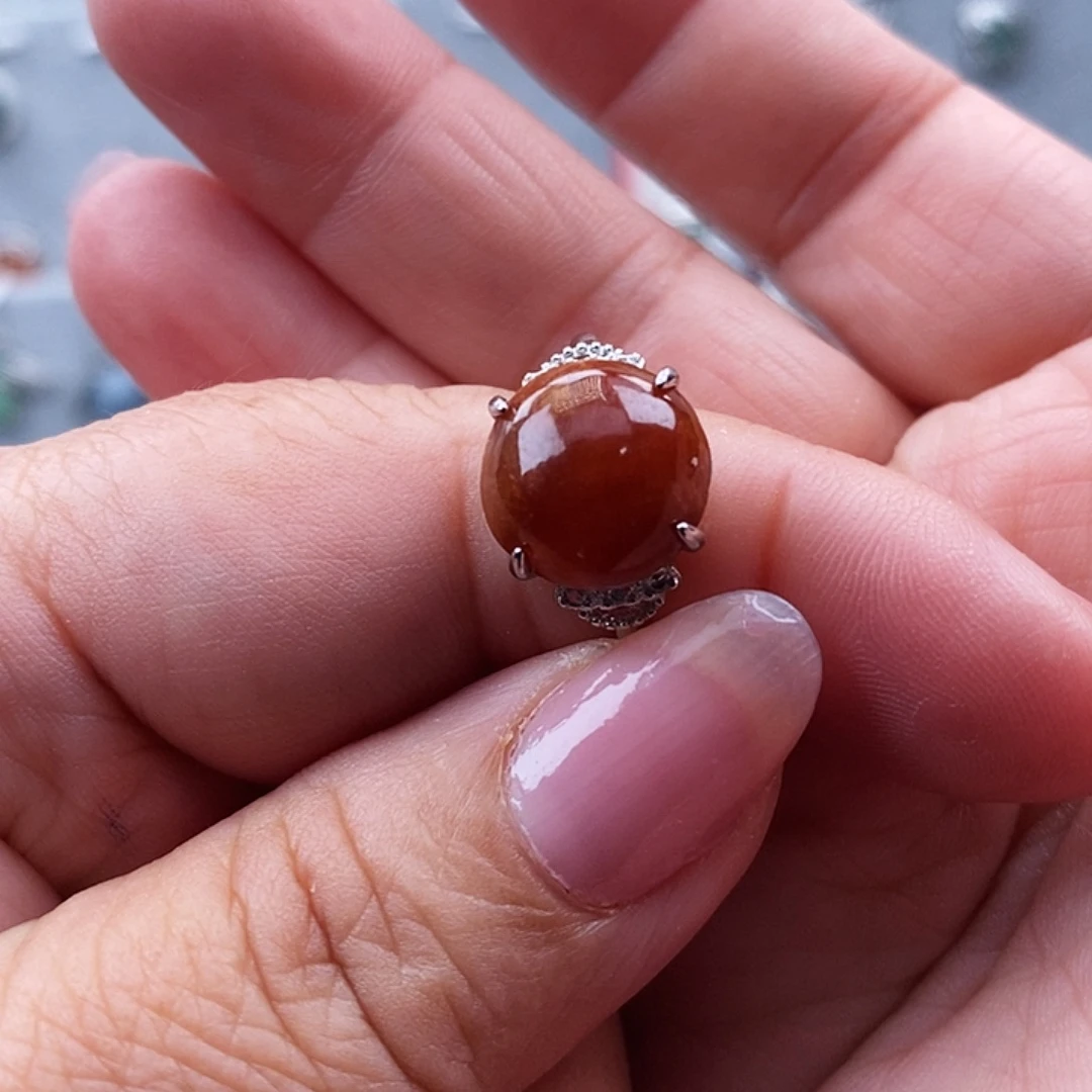 前***锦翡翠未镶嵌戒指缅甸