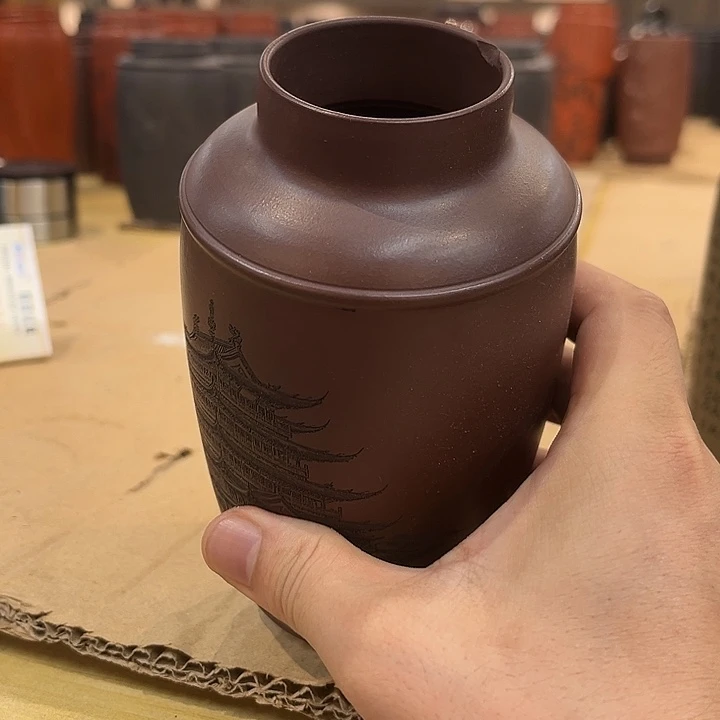 茶杯紫砂瑕疵不带盖