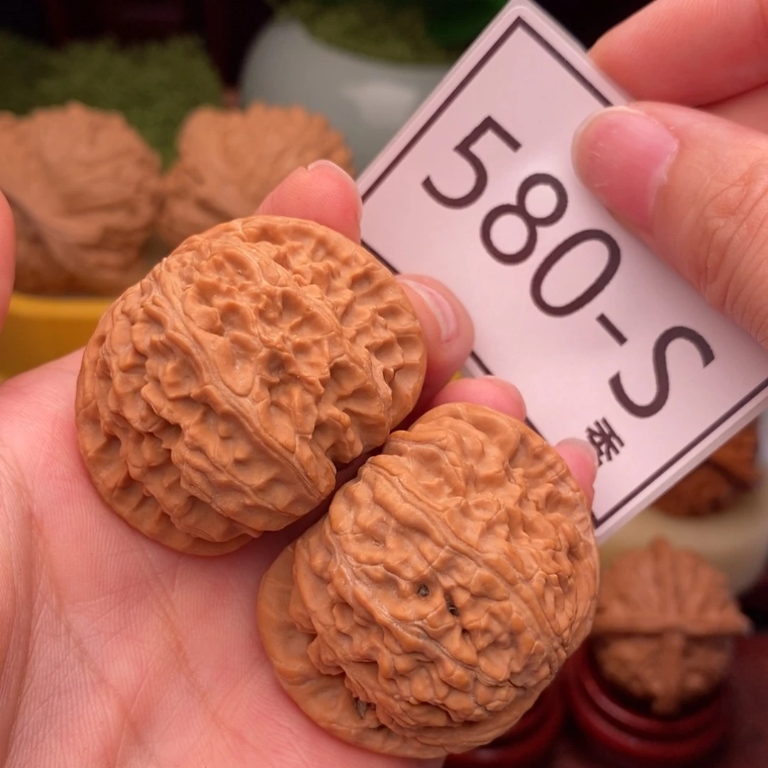 文玩核桃把件白狮41