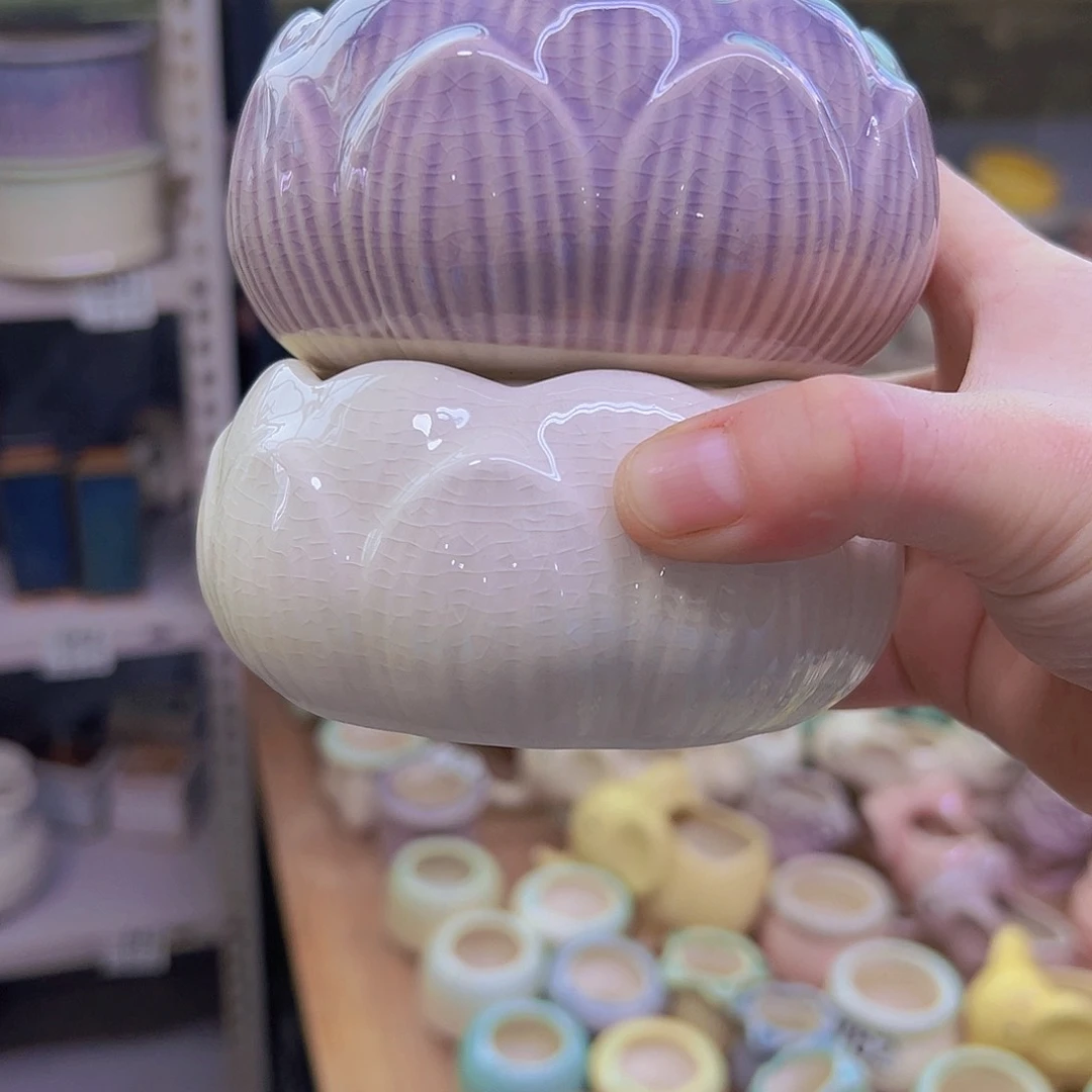 陶瓷花盆当场满12包邮