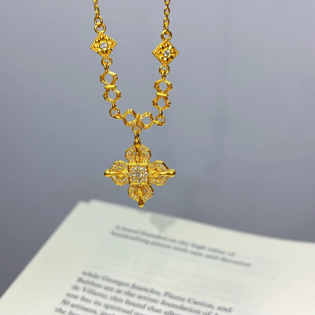 展厅专场【金刚杵】足金 999 轻奢高级黄金套链 200附加费