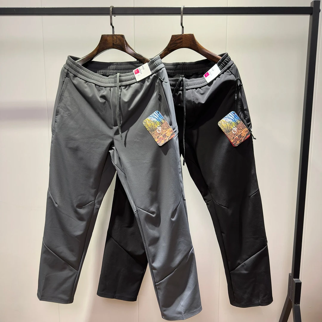 26年男士秋冬户外机能防水防风软壳工装裤加绒裤男裤2227