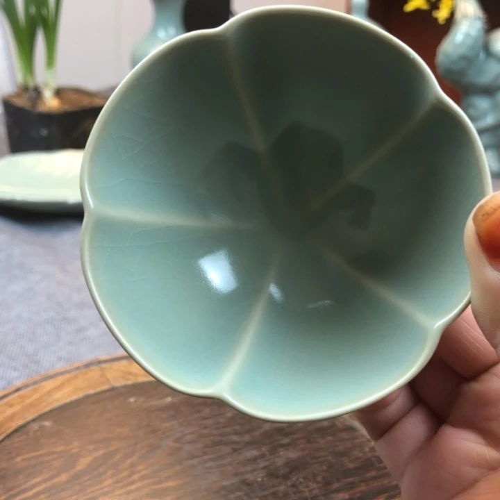 瓷片仿古原矿梅花杯