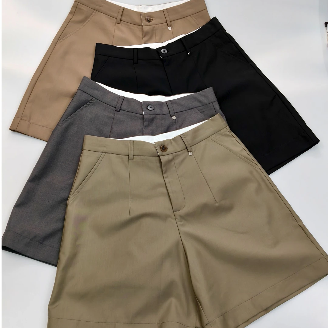 意法一批清仓 2025夏季百搭宽松显瘦休闲短裤F0839