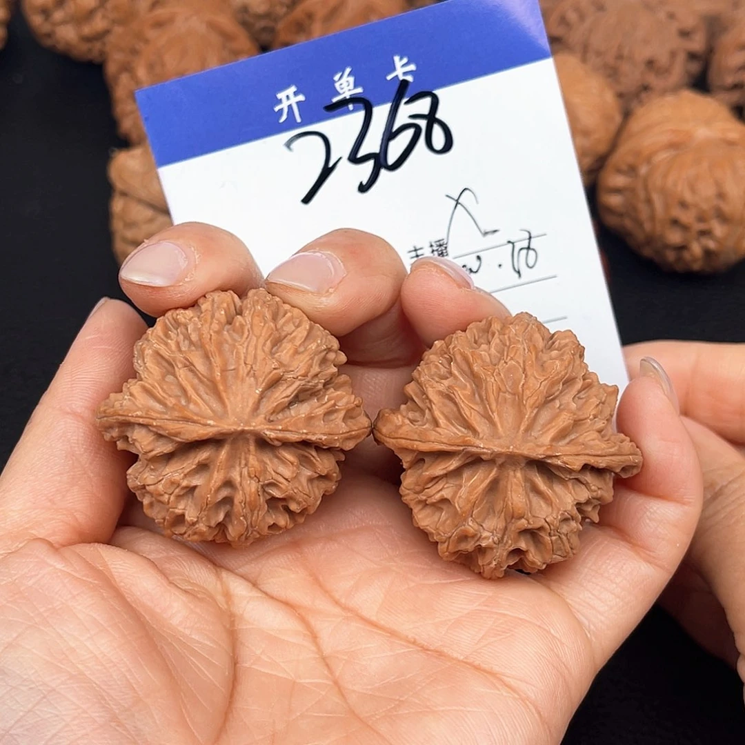 文玩核桃吊坠苹果40尺。无刀修 2368