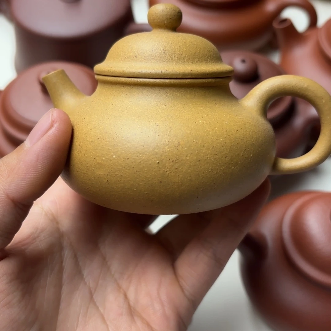 茶壶紫砂马**跑黄金段容天壶120cc微瑕