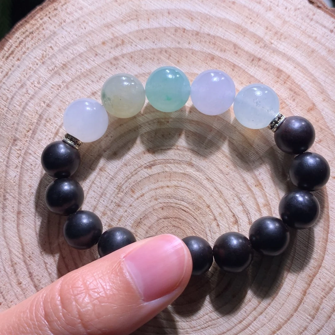 翡翠散珠特价莫奈花园手串卡12