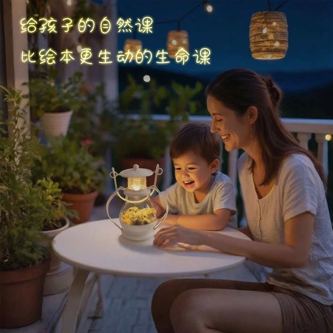 萤火虫生态瓶成品人工养殖饲养瓶活体萤火虫饲养儿童科普