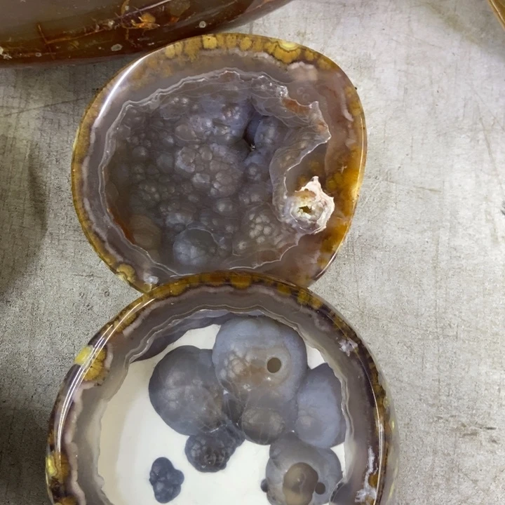 珠宝半成品水晶未镶嵌聚宝盆
