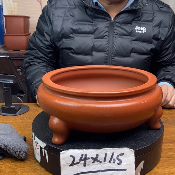 紫砂花盆货号一只SS2