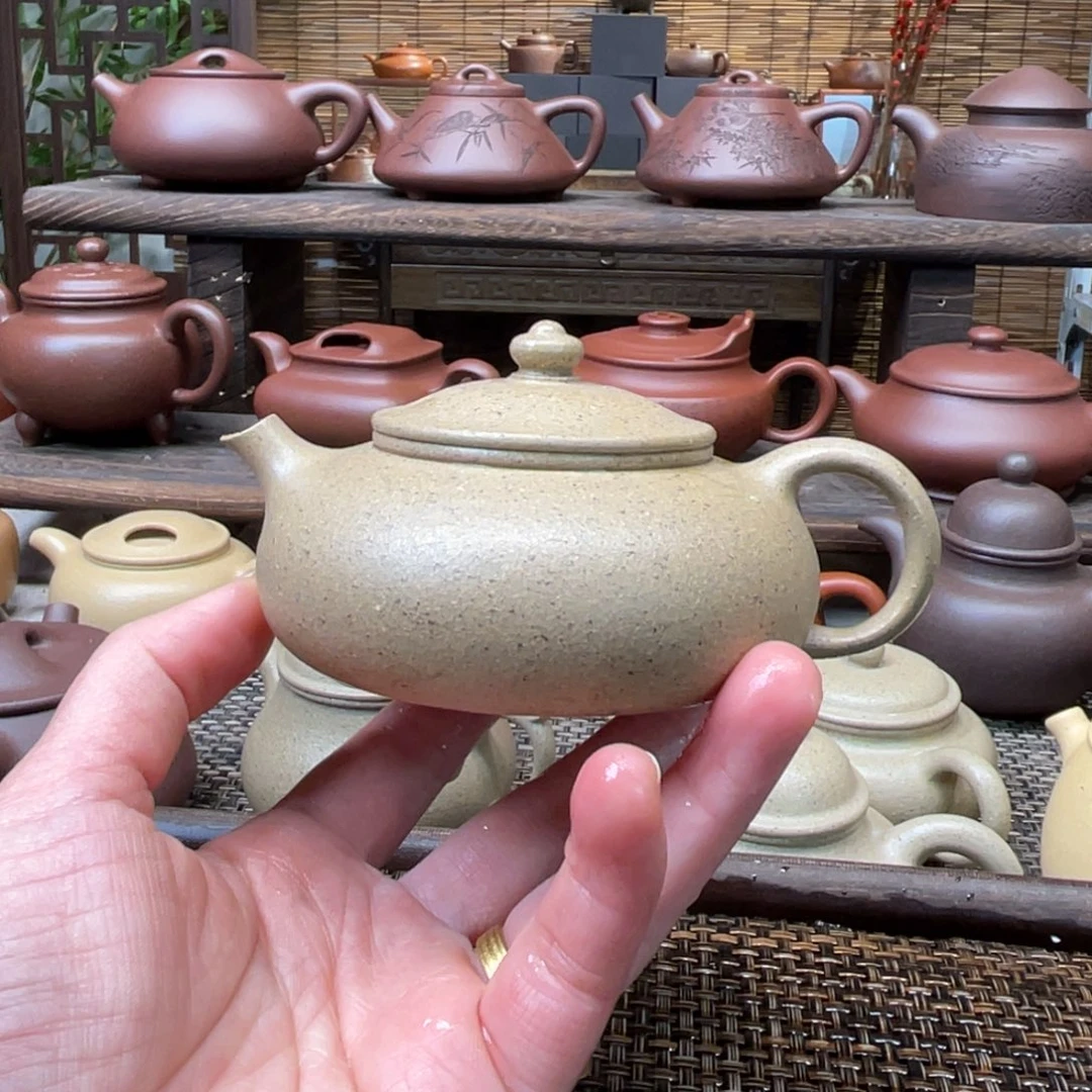 紫砂茶壶宜兴原矿紫砂手工制125