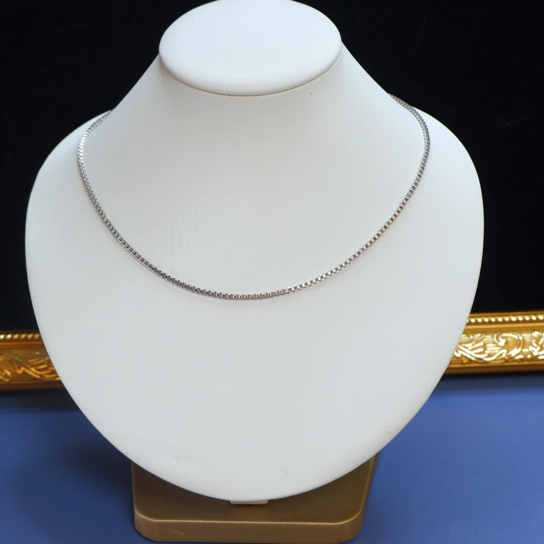 合金项链 莫奈Monet中古打标银色项链锁骨链