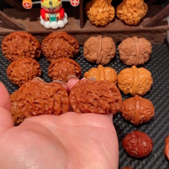 文玩核桃把件果**然43尺寸鸳鸯789