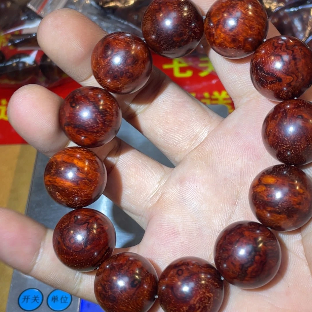 檀香紫檀（小叶紫檀）瘤疤2.0精品手串