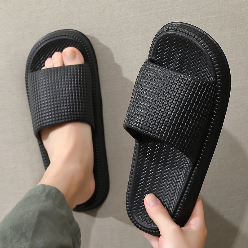 防滑休闲拖鞋沙滩夏季踩屎感居家室内家用浴室洗澡凉厚底居家拖鞋