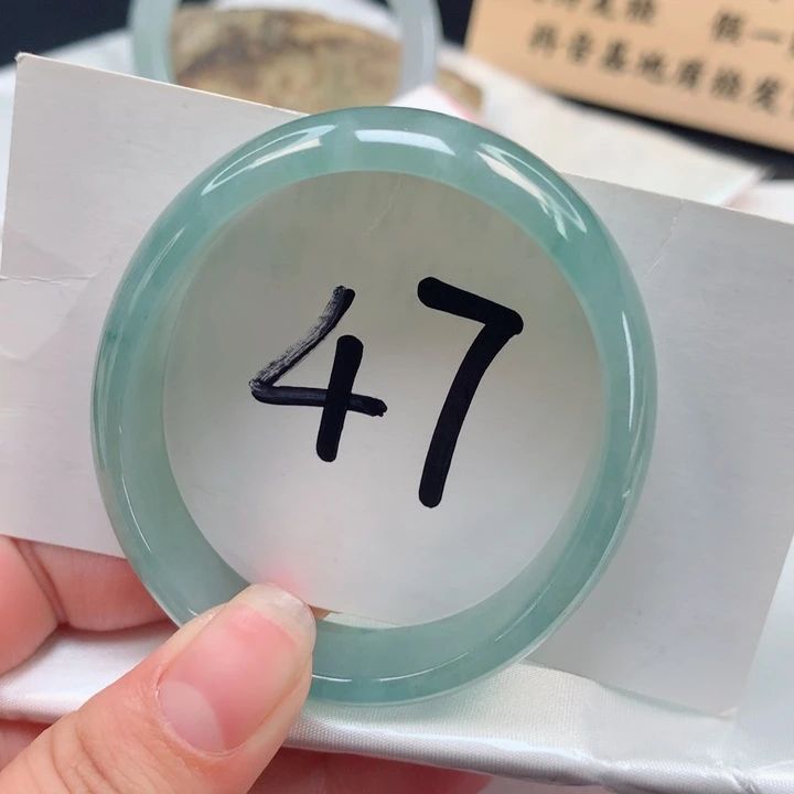 翡翠手镯未镶嵌贵妃53.54