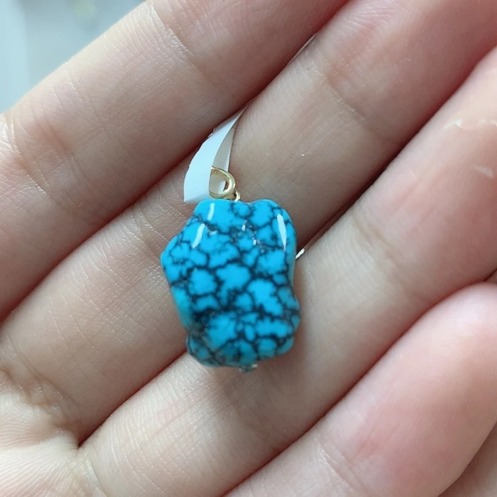 绿松石珠宝奇石18K金镶嵌