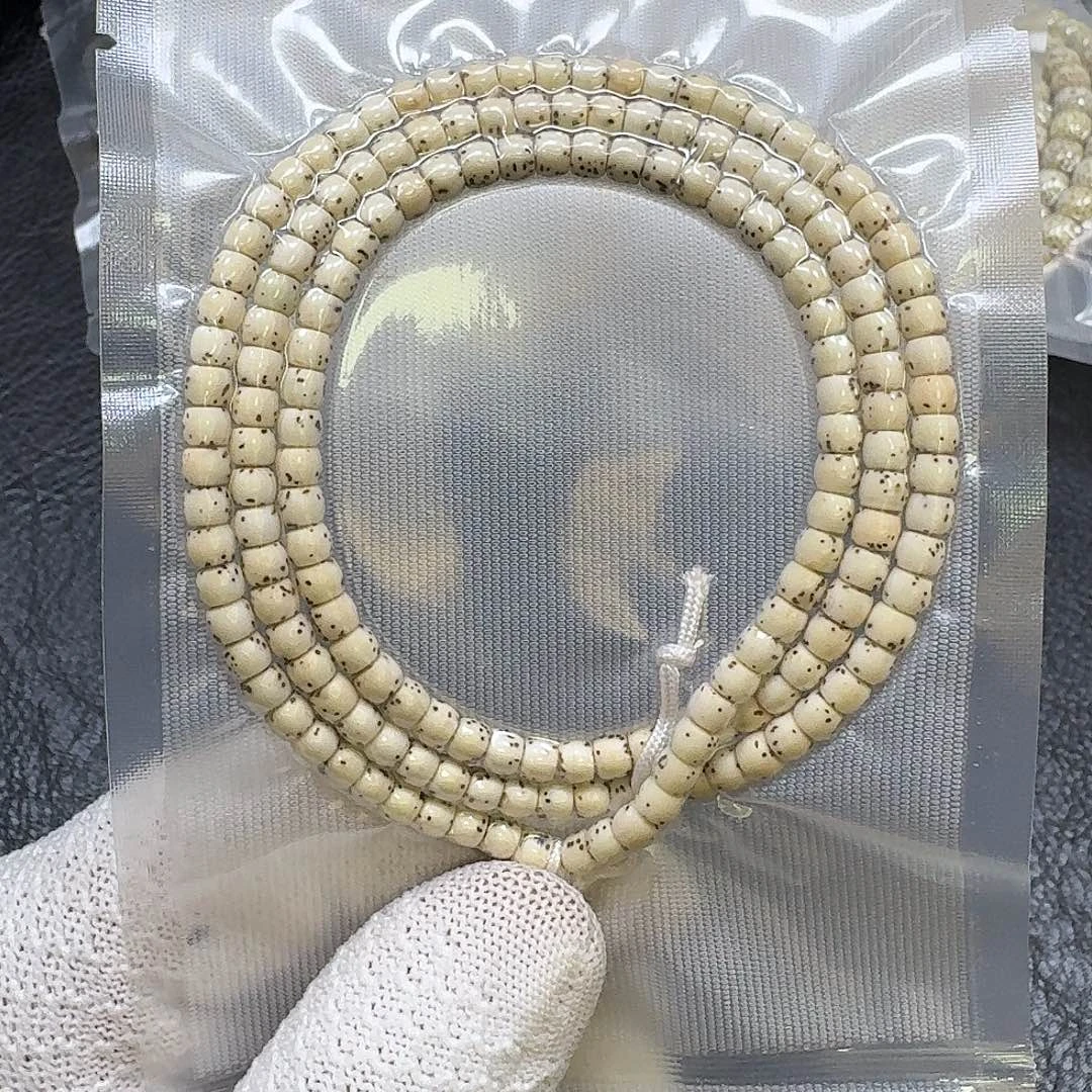 星月菩提手串5*4原生态大留白手串（轻微走色