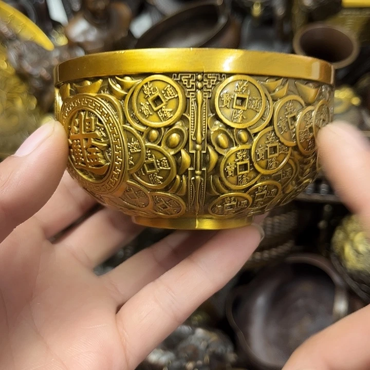 顺顺利利，铜器摆件