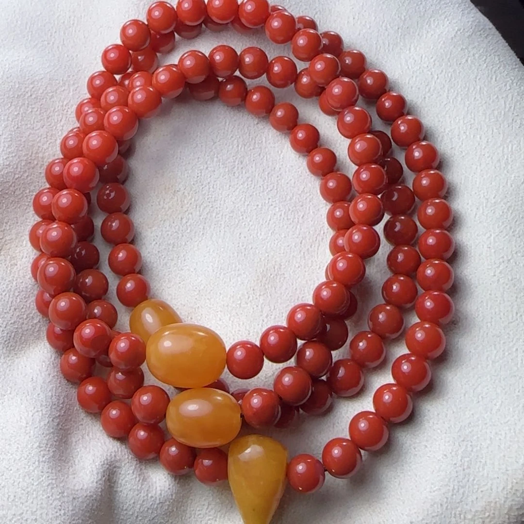 南红玛瑙手串未镶嵌俺*哥