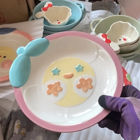 盘陶瓷制品满25拼单发货默认微瑕