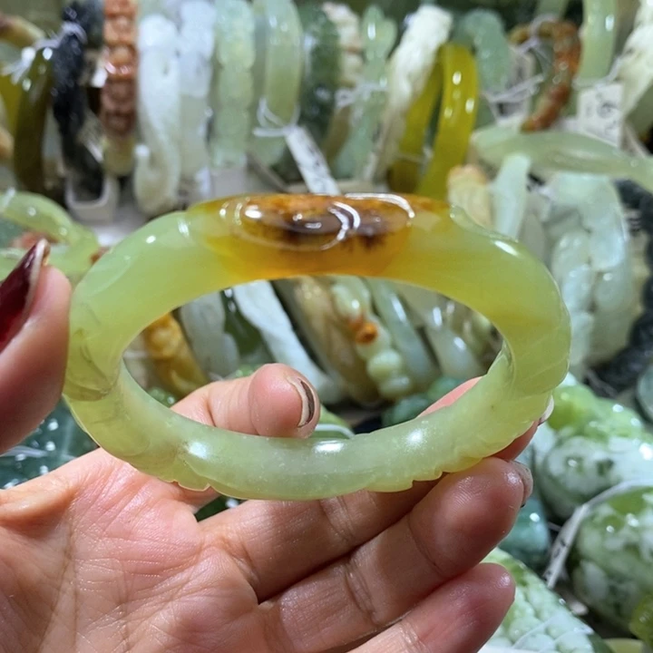 未镶嵌岫玉岫玉手镯56