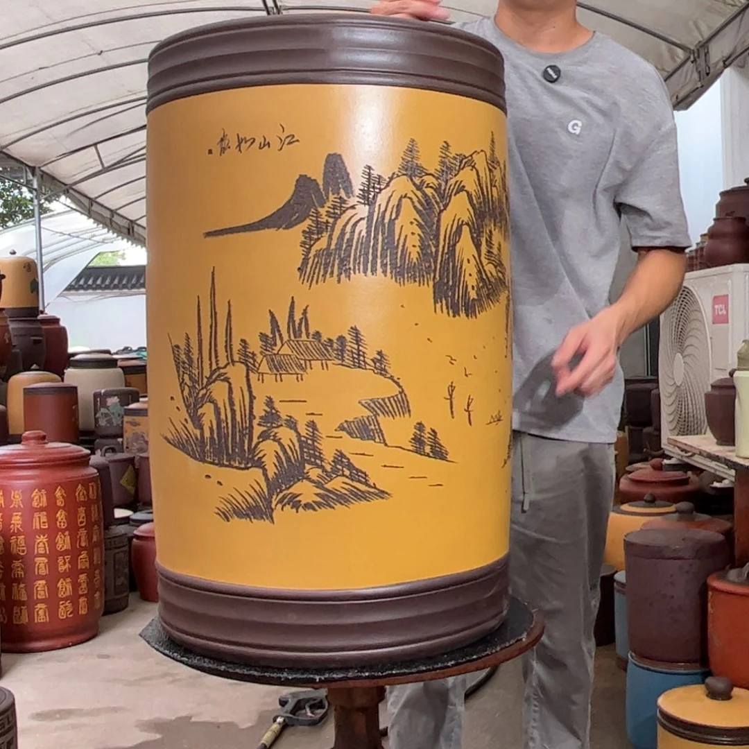 紫砂茶叶罐80 饼茶叶罐