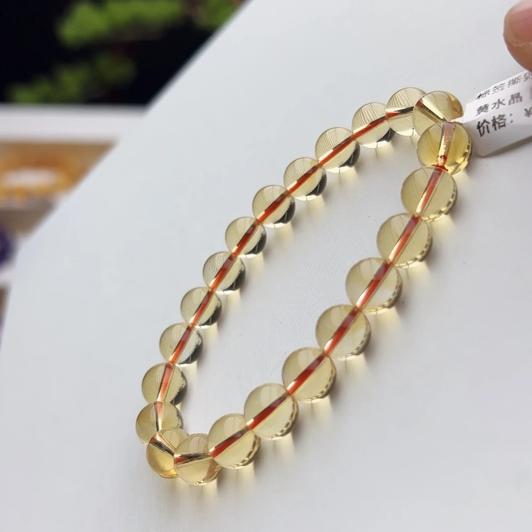 未镶嵌手链水晶黄水晶8.8mm20