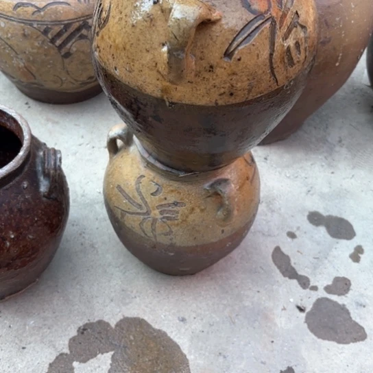 红陶用****7马口窑罐子