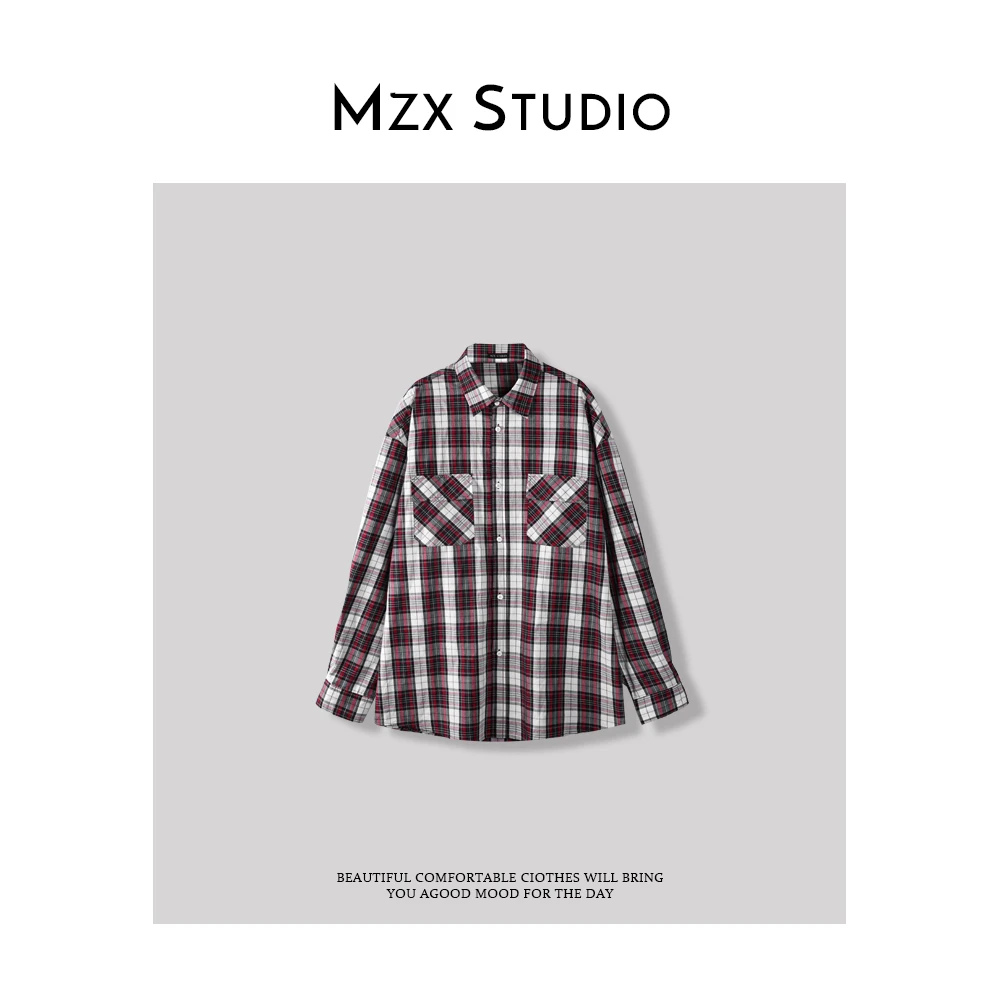 MZX 春季美式复古格子衬衫SY6962-Z