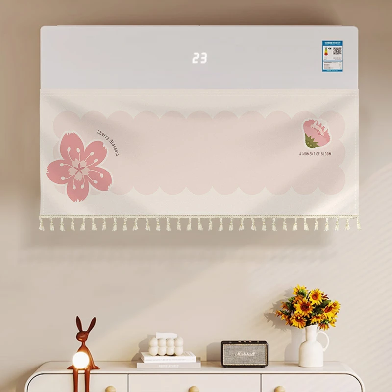 空调挡风帘防直吹新款挂式中央空调出风口导风通用家用空调防尘罩