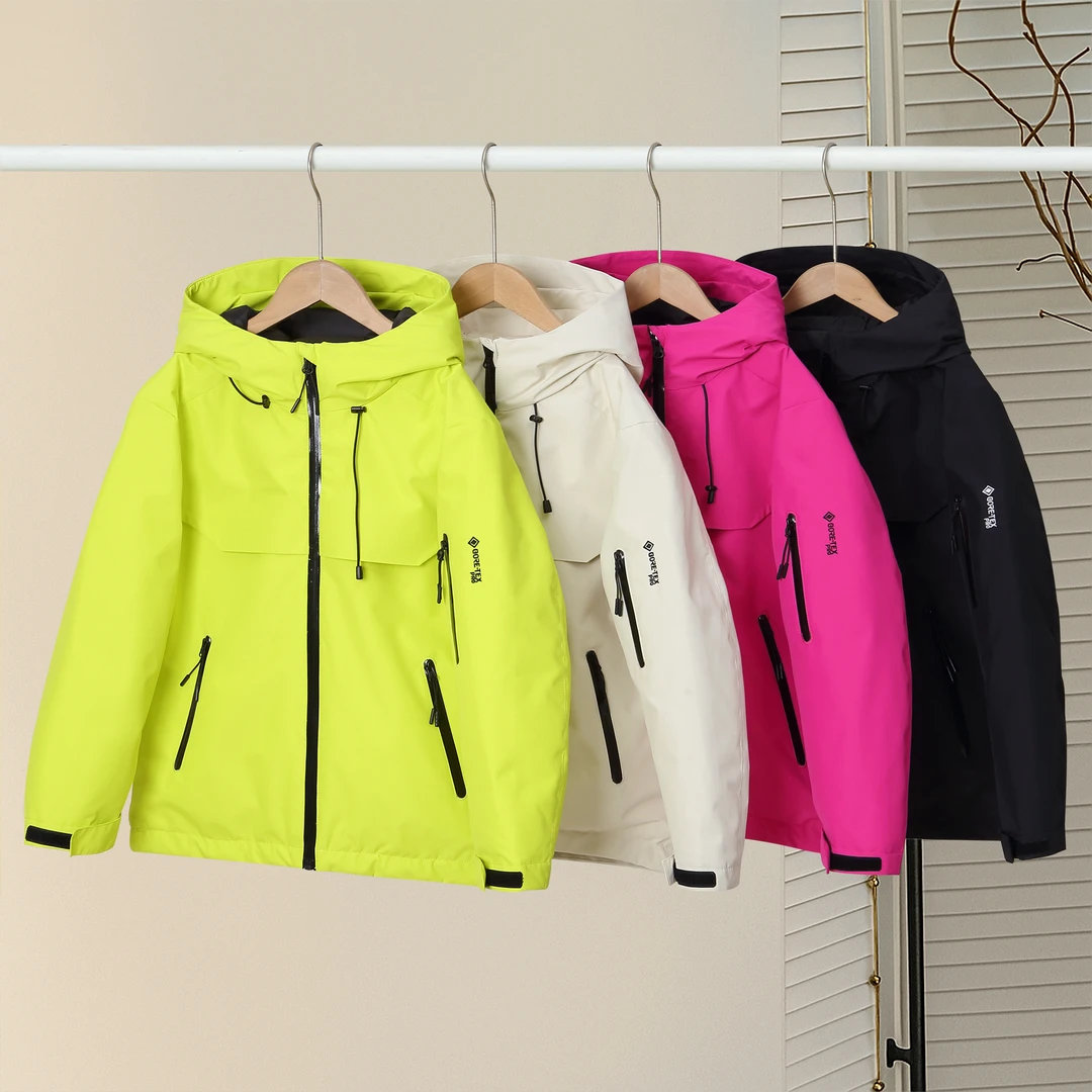 2025新款儿童户外冲锋衣男童女童亲子羽绒服连帽大童亲子装冬季